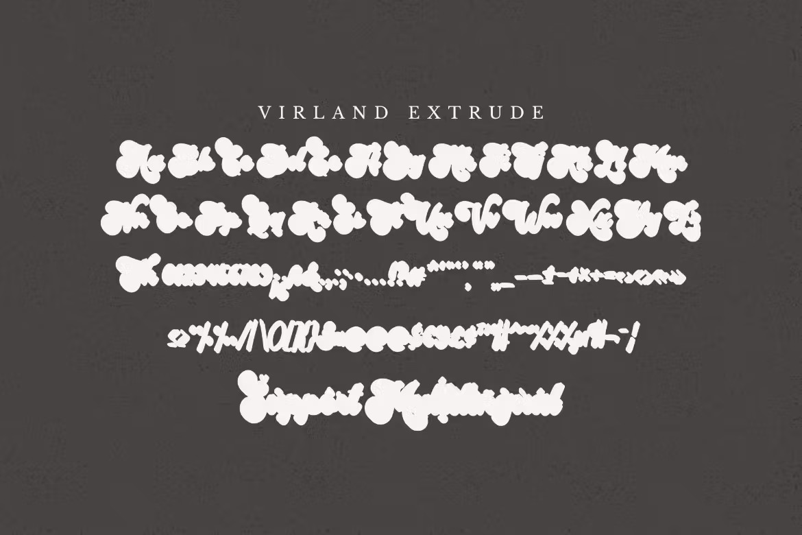 Virland A Bold Retro Script Font