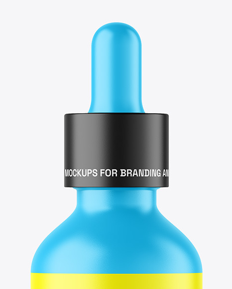 Matte Dropper Bottle Mockup