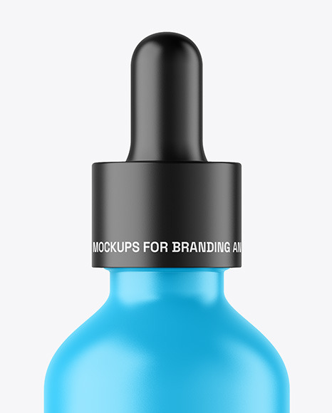 Matte Dropper Bottle Mockup