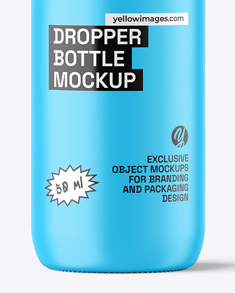 Matte Dropper Bottle Mockup