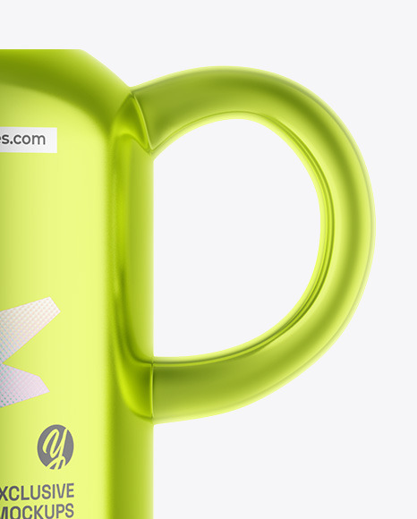 Metallic Watering Can Mockup