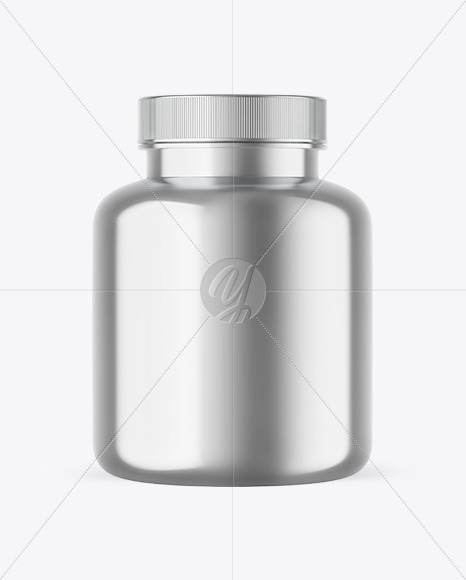 Metallic Protein Jar Mockup