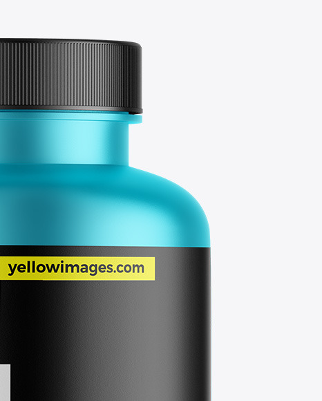 Matte Metallic Protein Jar Mockup