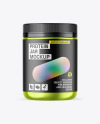 Metallic Protein Jar Mockup