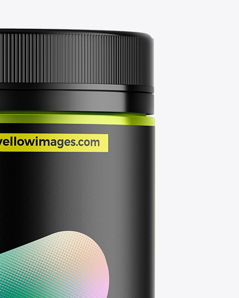 Metallic Protein Jar Mockup