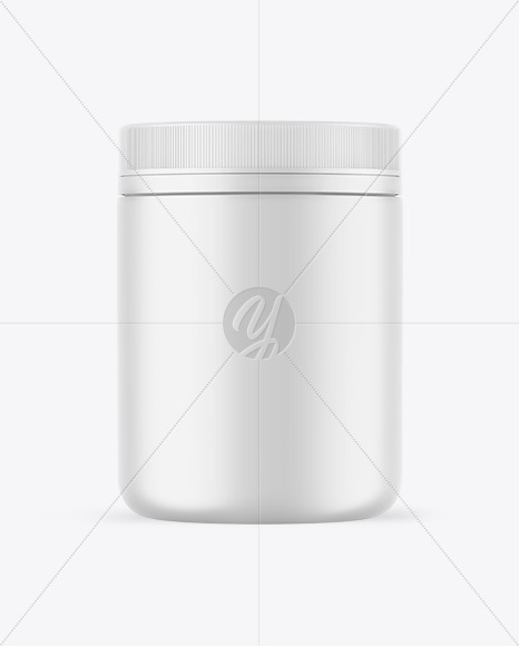 Matte Protein Jar Mockup