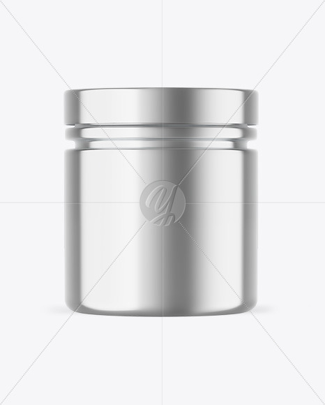 Metallic Protein Jar Mockup