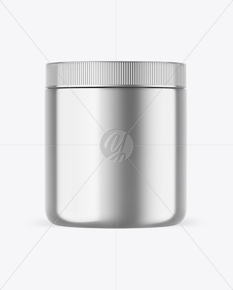 Metallic Protein Jar Mockup