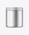 Metallic Protein Jar Mockup
