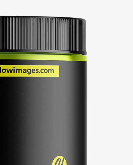 Metallic Protein Jar Mockup