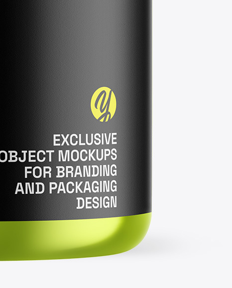 Metallic Protein Jar Mockup