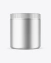 Matte Metallic Protein Jar Mockup