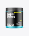 Matte Metallic Protein Jar Mockup