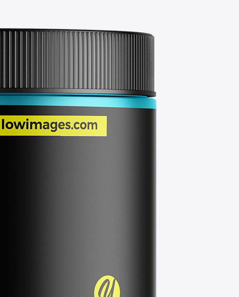 Matte Metallic Protein Jar Mockup