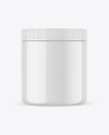 Glossy Protein Jar Mockup