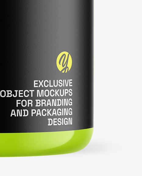 Glossy Protein Jar Mockup