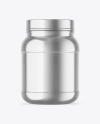 Metallic Protein Jar Mockup