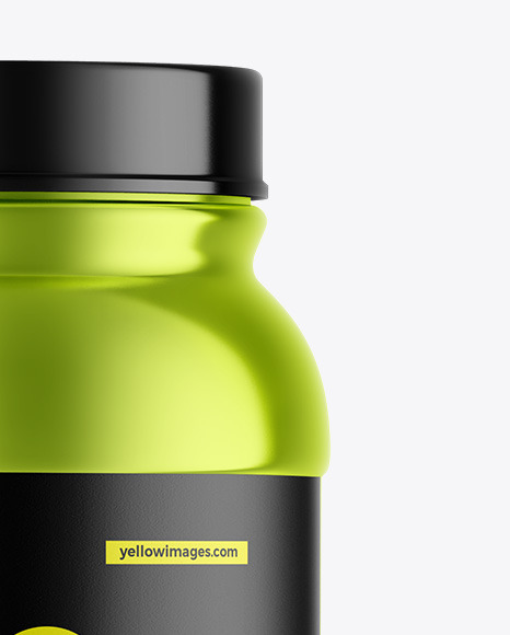 Metallic Protein Jar Mockup