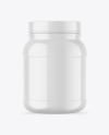Glossy Protein Jar Mockup