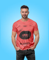 Man in a T-Shirt Mockup