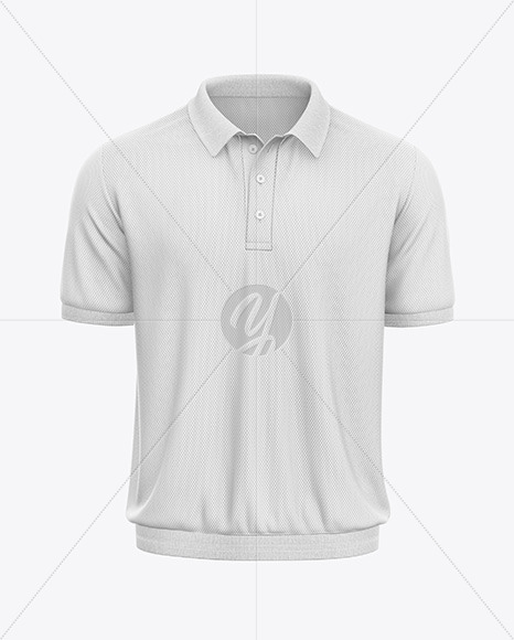 Short Sleeve Mesh Polo Shirt Mockup