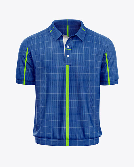 Short Sleeve Mesh Polo Shirt Mockup