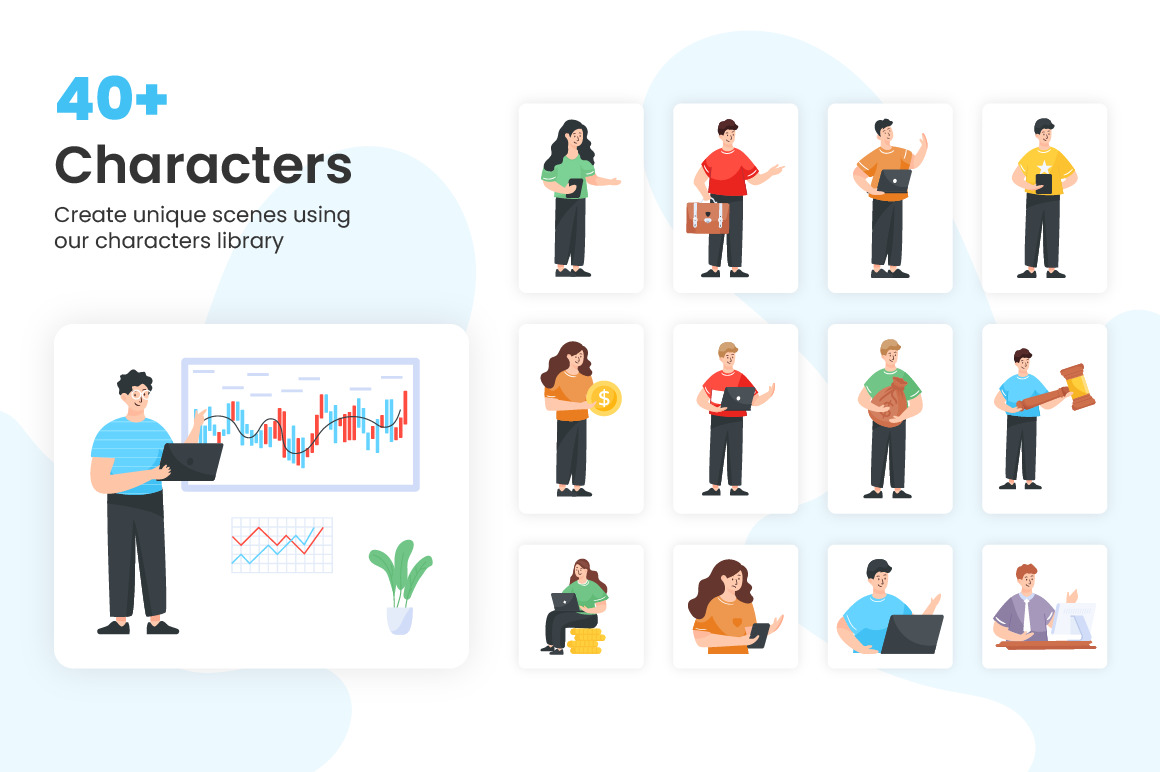 Flat Banking and Finance Illustrations Flat Banking and Finance Illustrations