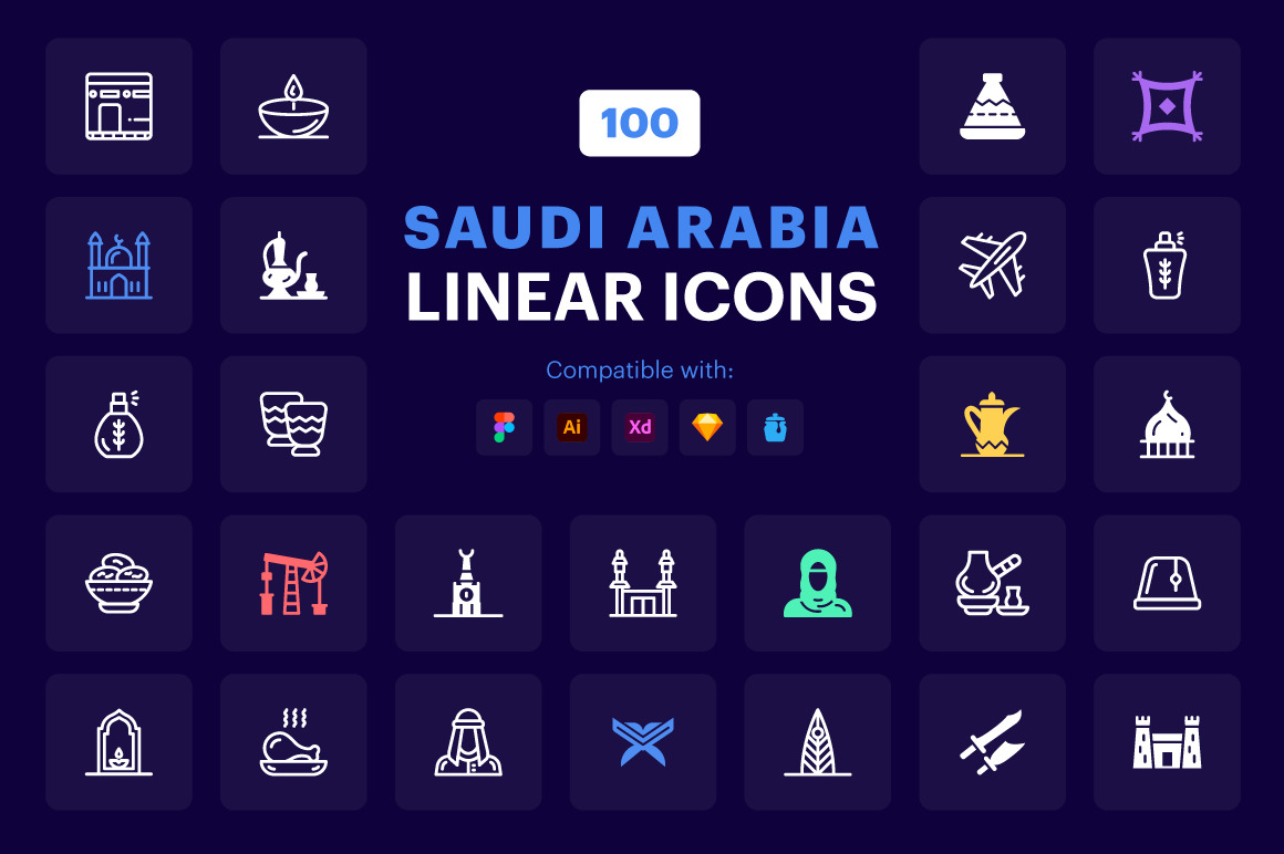 Saudi Arabia Icons