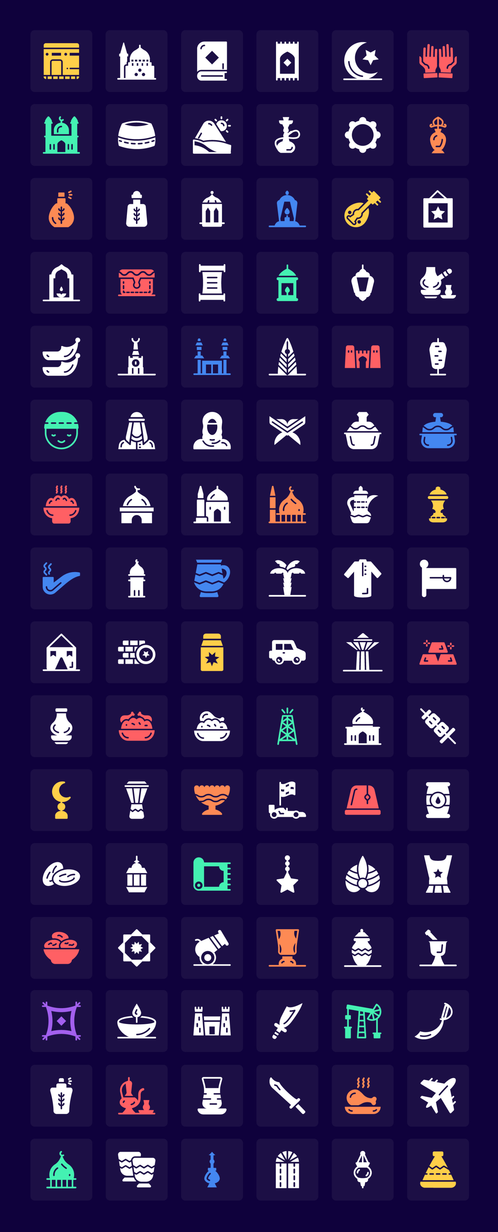 Saudi Arabia Icons