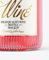 Rose Wine Bottle Mockup