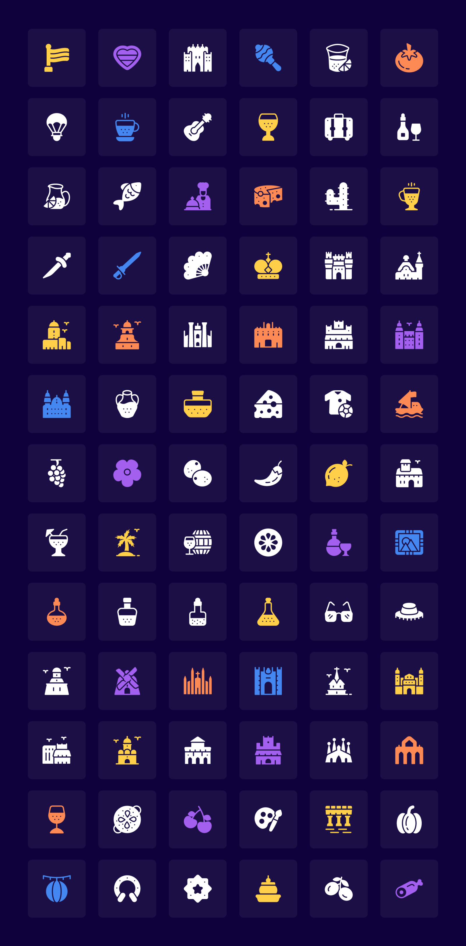 Spanish Icons Set