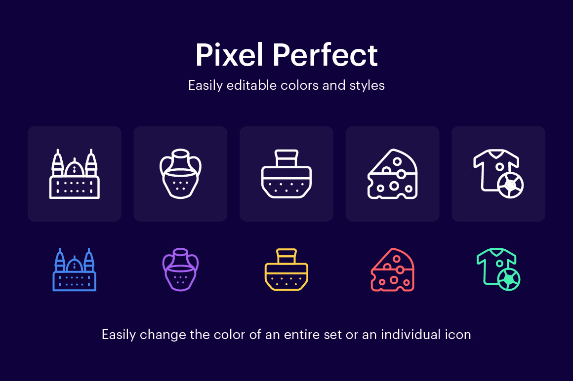 Spanish Icons Set