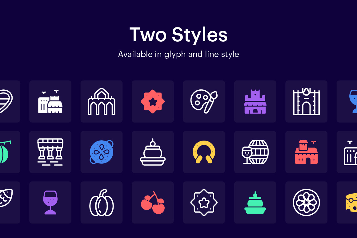 Spanish Icons Set