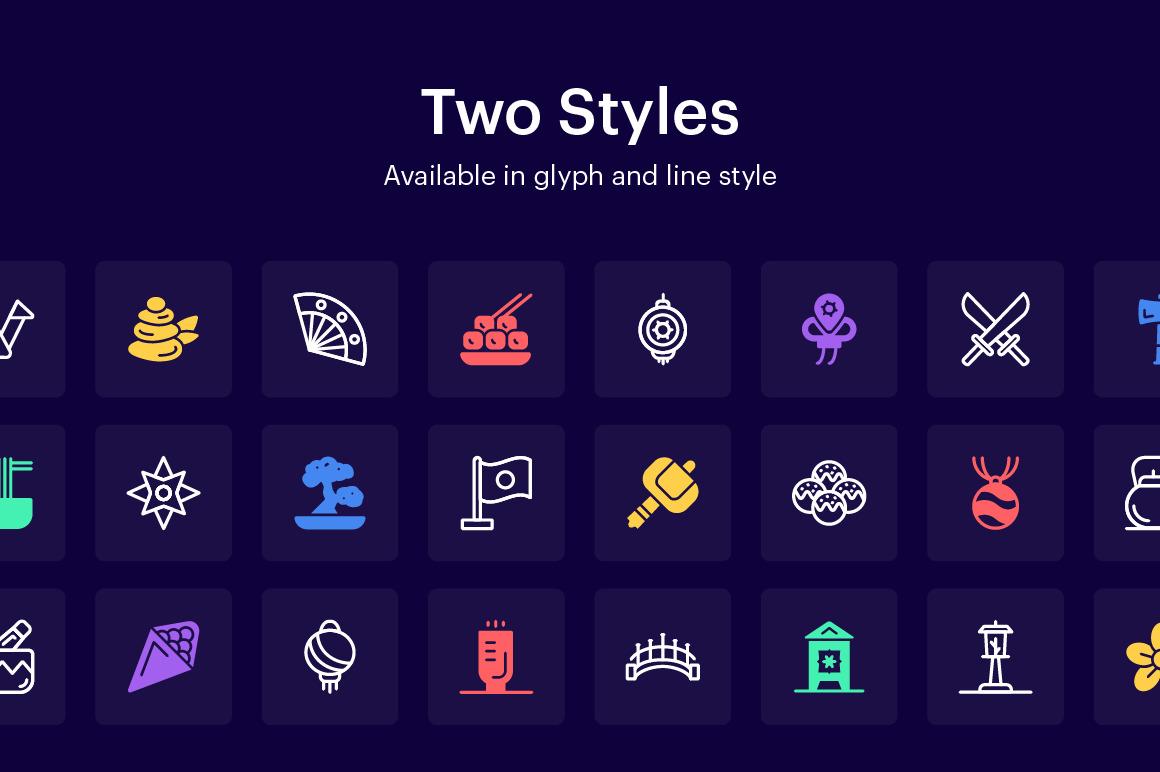 Japan Icons Set Japan Icons Set