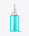 Frosted Glass Color Liquid Dropper Bottle Mockup