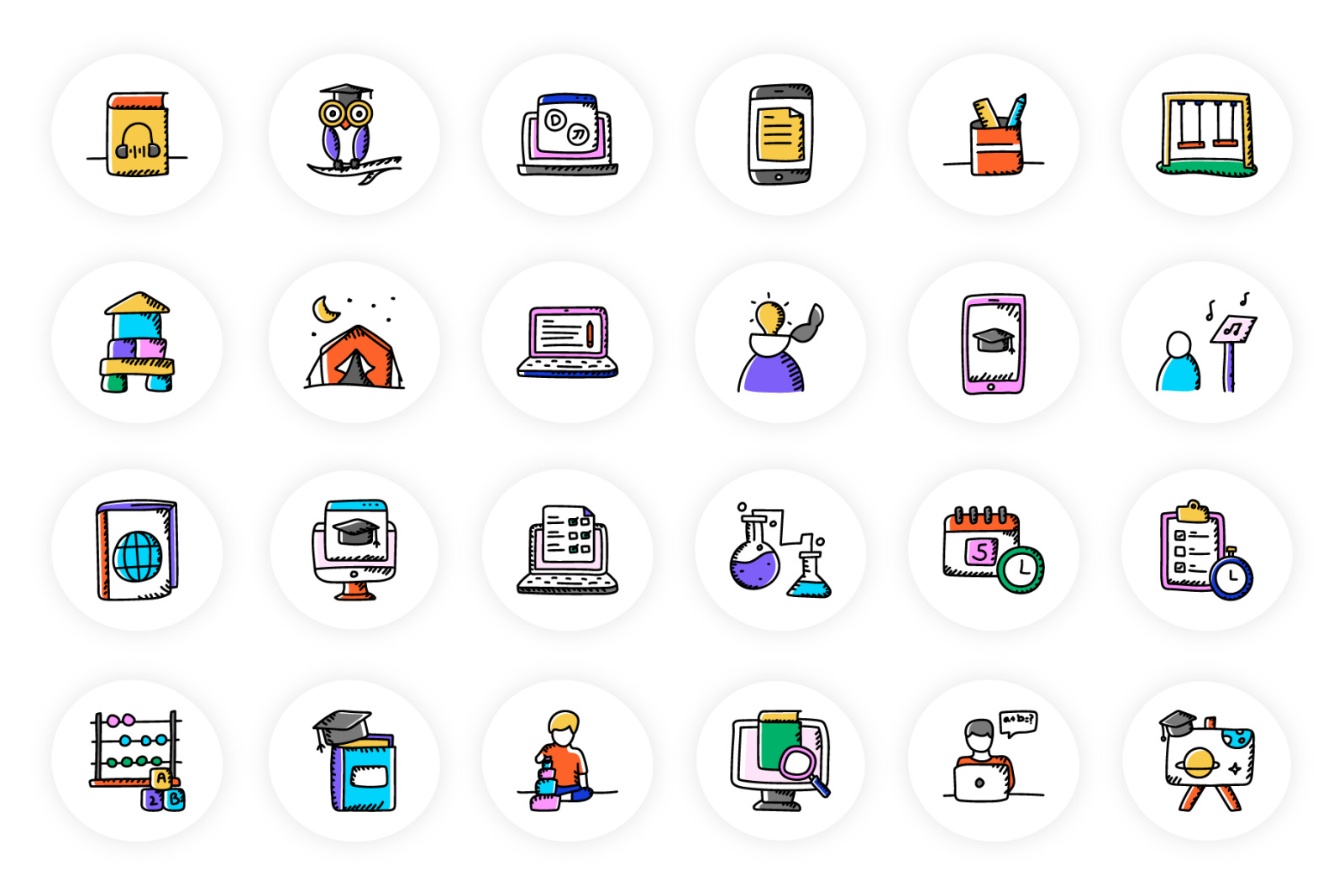 Education Doodle Icons Education Doodle Icons