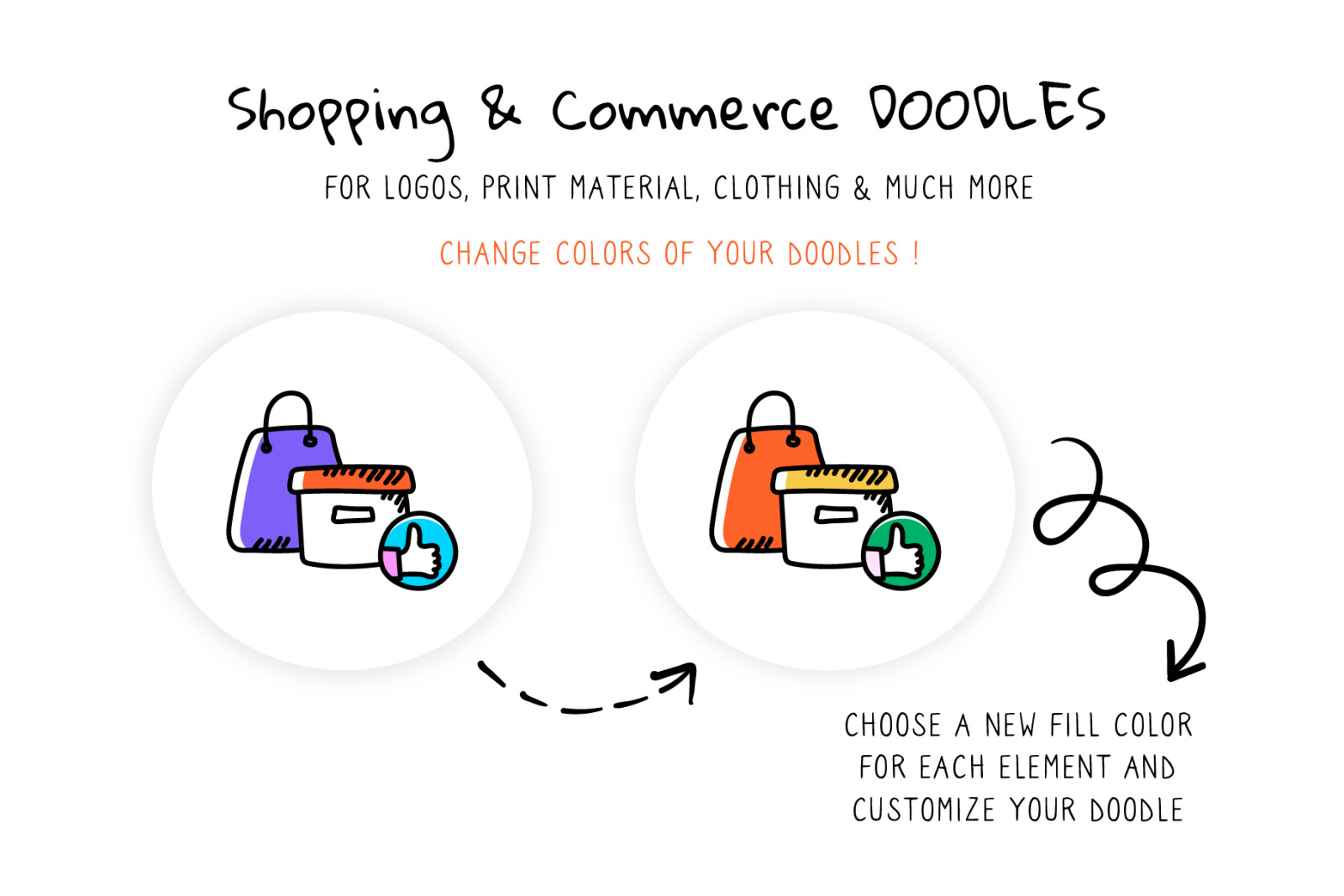 Shopping and Ecommerce Doodle Icons Pack Shopping and Ecommerce Doodle Icons Pack