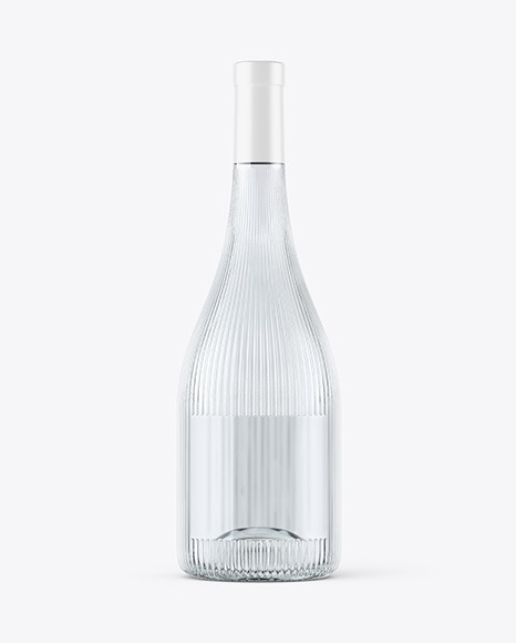 Clear Glass Water Bottle Mockup