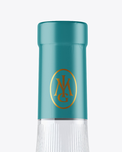 Clear Glass Water Bottle Mockup