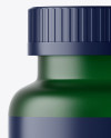 Frosted Green Pills Bottle Mockup