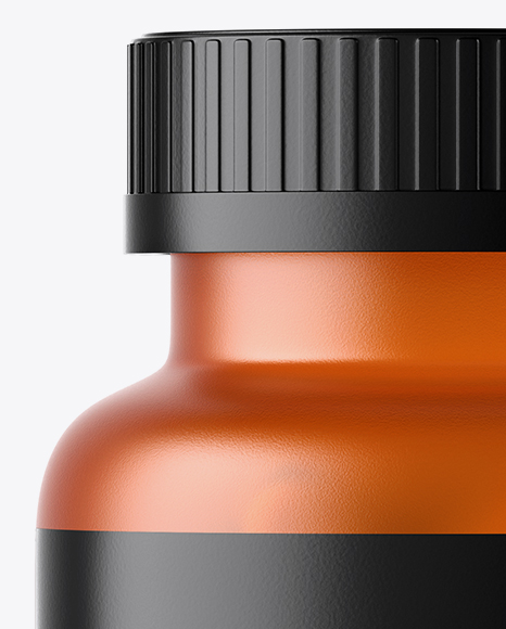 Frosted Orange Pills Bottle Mockup Frosted Orange Pills Bottle Mockup