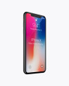 Apple iPhone X Jet black Mockup - Half Side View