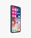 Apple iPhone X Jet black Mockup - Half Side View