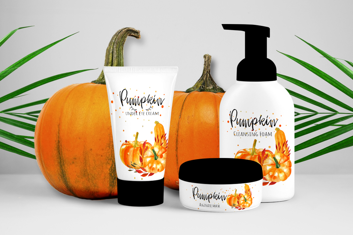 Watercolor pumpkins Watercolor pumpkins