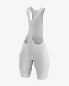 Women’s Cycling Bib Shorts mockup (Half Side View)