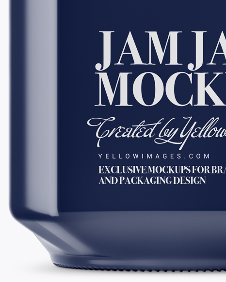 900ml Glossy Ceramic Jam Jar w/ Clamp Lid Mockup 900ml Glossy Ceramic Jam Jar w/ Clamp Lid Mockup