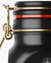 900ml Matte Ceramic Jam Jar w/ Clamp Lid Mockup 900ml Matte Ceramic Jam Jar w/ Clamp Lid Mockup