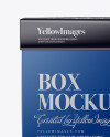 Glossy Square Box Mockup - Front View