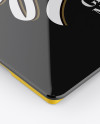 Glossy Bathroom Scales Mockup - Half Side View
