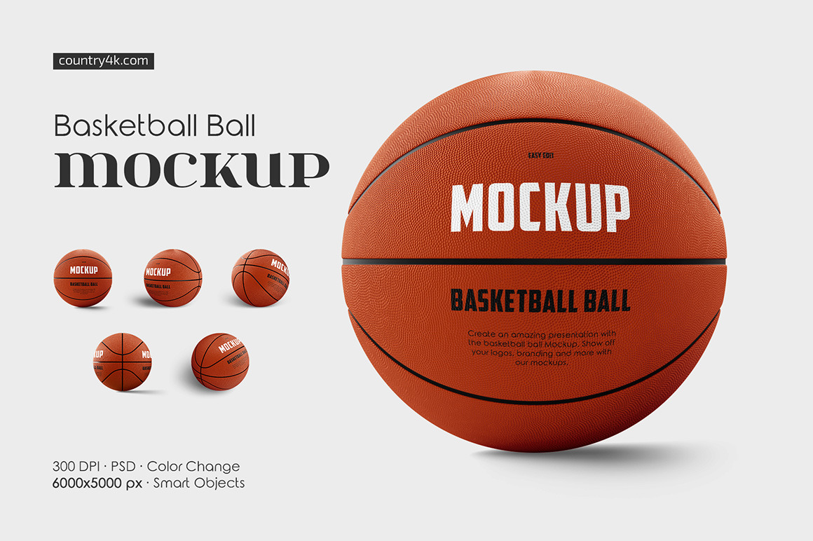 Basketball Ball Mockup Set